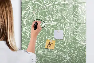 Magnetická tabuľa na kreslenie vzor veľkých listov