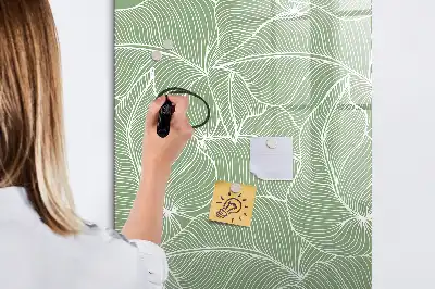 Magnetická tabuľa na kreslenie vzor veľkých listov
