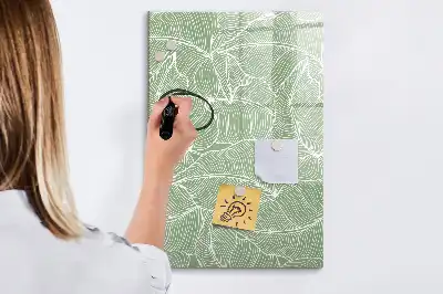 Magnetická tabuľa na kreslenie vzor veľkých listov
