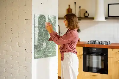 Magnetická tabuľa na kreslenie vzor veľkých listov