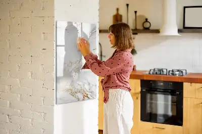 Magnetická tabuľa na kreslenie v dizajne dekoratívneho mramoru