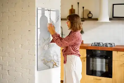 Magnetická tabuľa na kreslenie v dizajne dekoratívneho mramoru