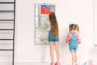 Magnetická tabuľa na kreslenie v dizajne dekoratívneho mramoru