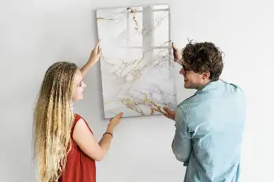 Magnetická tabuľa na kreslenie v dizajne dekoratívneho mramoru