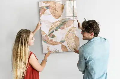Magnetická kresliaca tabuľa so vzorom vtáčieho peria