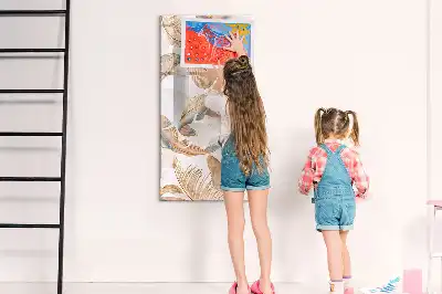 Magnetická kresliaca tabuľa so vzorom vtáčieho peria