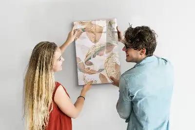Magnetická kresliaca tabuľa so vzorom vtáčieho peria