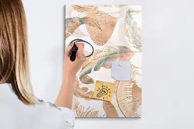 Magnetická kresliaca tabuľa so vzorom vtáčieho peria