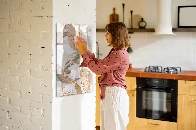 Magnetická kresliaca tabuľa so vzorom vtáčieho peria