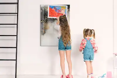 Magnetická tabuľa na kreslenie mramorová abstrakcia