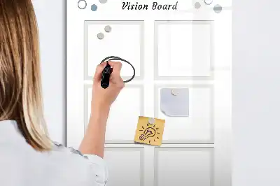 Magnetická kresliaca tabuľa v prevedení tabule vízií