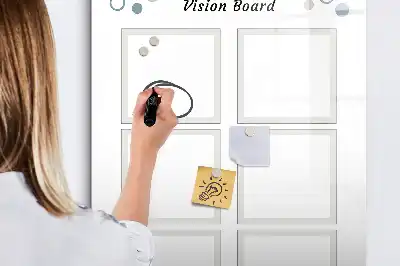 Magnetická kresliaca tabuľa v prevedení tabule vízií