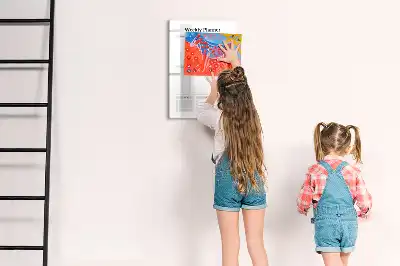 Magnetická tabuľa na kreslenie týždenný plánovač