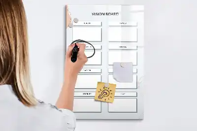 Magnetická tabuľa na kreslenie tabuľa vízií