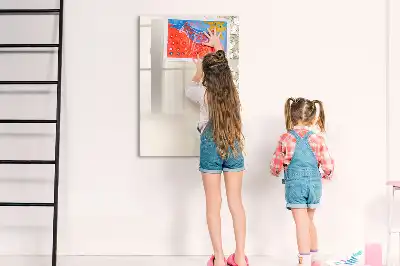 Magnetická kresliaca tabuľa s motívom jemných kvetov