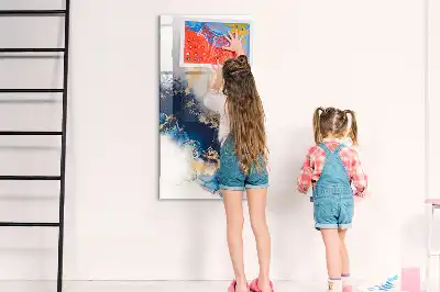 Magnetická tabuľa na kreslenie v dizajne absolútny mramor