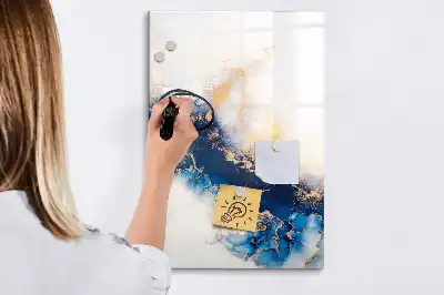 Magnetická tabuľa na kreslenie v dizajne absolútny mramor
