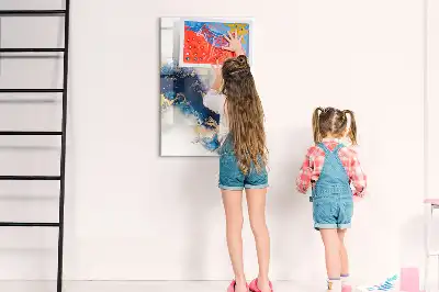 Magnetická tabuľa na kreslenie v dizajne absolútny mramor