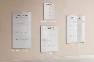 Magnetická kresliaca tabuľa téma mesačné ciele
