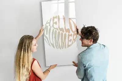 Magnetická tabuľa na kreslenie s nápisom Vitaj leto