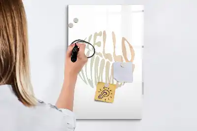 Magnetická tabuľa na kreslenie s nápisom Vitaj leto