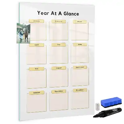 Magnetická kresliaca tabuľa ročný plánovač