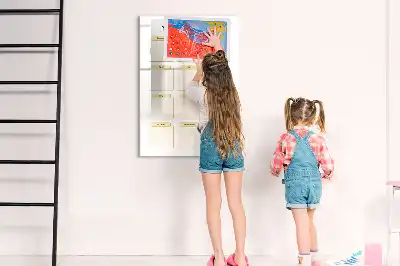Magnetická kresliaca tabuľa ročný plánovač