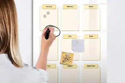 Magnetická kresliaca tabuľa ročný plánovač