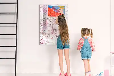 Magnetická kresliaca tabuľa v prevedení ruže