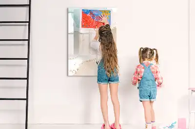 Magnetická tabuľa na kreslenie pastelové škvrny
