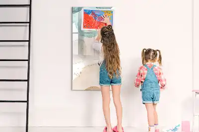 Magnetická tabuľa na kreslenie pastelové škvrny