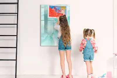 Magnetická kresliaca tabuľa s motívom mramorovej abstrakcie