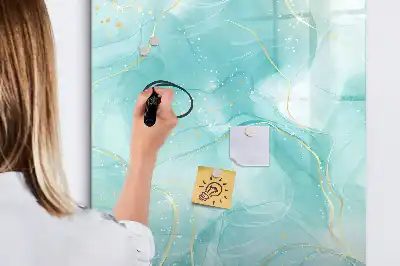 Magnetická kresliaca tabuľa s motívom mramorovej abstrakcie