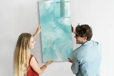 Magnetická kresliaca tabuľa s motívom mramorovej abstrakcie