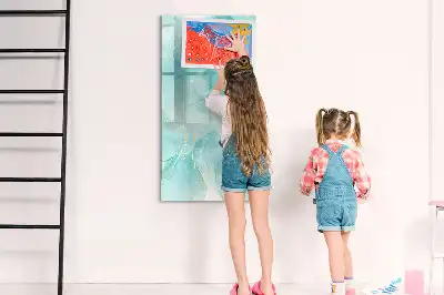 Magnetická kresliaca tabuľa s motívom mramorovej abstrakcie