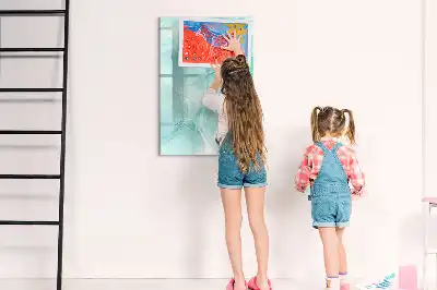 Magnetická kresliaca tabuľa s motívom mramorovej abstrakcie