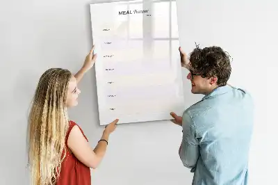 Magnetická kresliaca tabuľa plánovač jedál