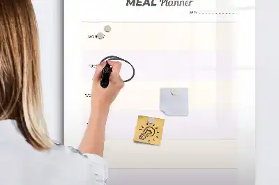 Magnetická kresliaca tabuľa plánovač jedál