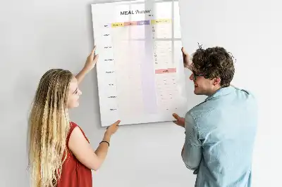 Magnetická tabuľa na kreslenie výživový plánovač