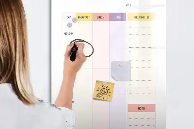 Magnetická tabuľa na kreslenie výživový plánovač