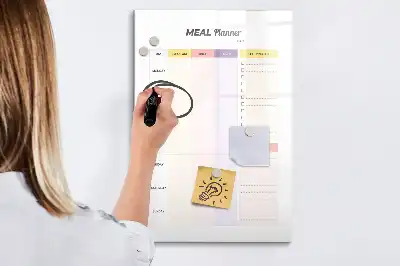 Magnetická tabuľa na kreslenie výživový plánovač