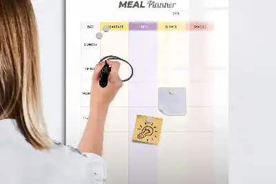 Magnetická kresliaca tabuľa nástenný plánovač jedál