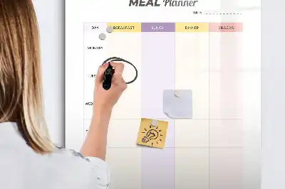 Magnetická kresliaca tabuľa nástenný plánovač jedál