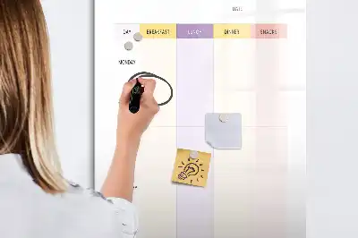 Magnetická kresliaca tabuľa nástenný plánovač jedál