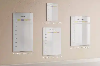 Magnetická kresliaca tabuľa nástenný plánovač jedál