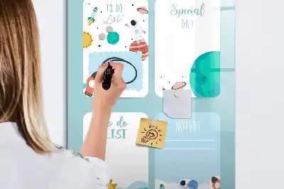Magnetická tabuľa na kreslenie galaktický plánovač
