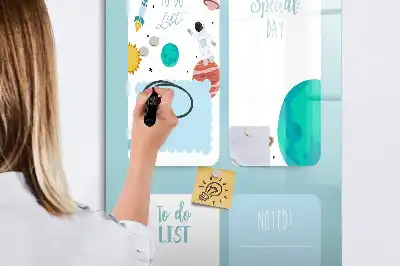 Magnetická tabuľa na kreslenie galaktický plánovač