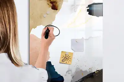 Magnetická tabuľa na kreslenie motív akvarelová abstrakcia