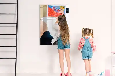 Magnetická tabuľa na kreslenie motív akvarelová abstrakcia