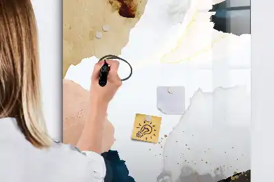 Magnetická tabuľa na kreslenie motív akvarelová abstrakcia